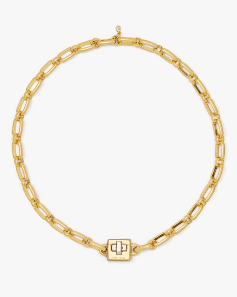 Kate Spade,Phoebe Turnlock Necklace,