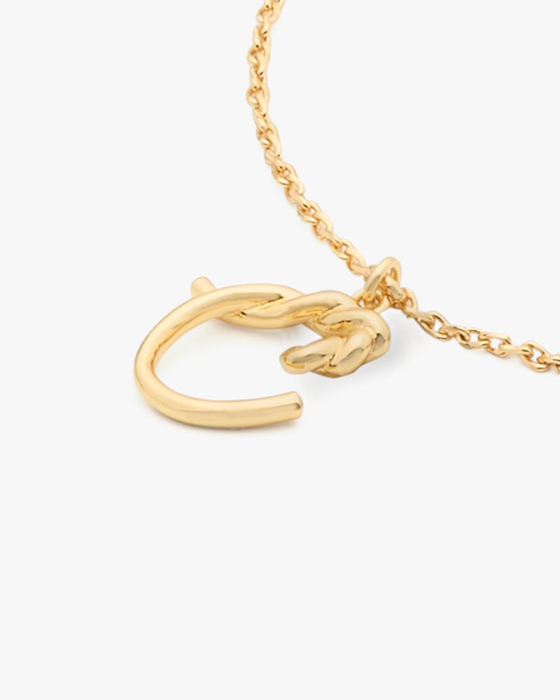 Kate Spade,Initial Script Bracelet,Cubic Zirconia,Logo,Lettering Word,Heart Embellishment,Twist,Initials Embellishment,Casual,