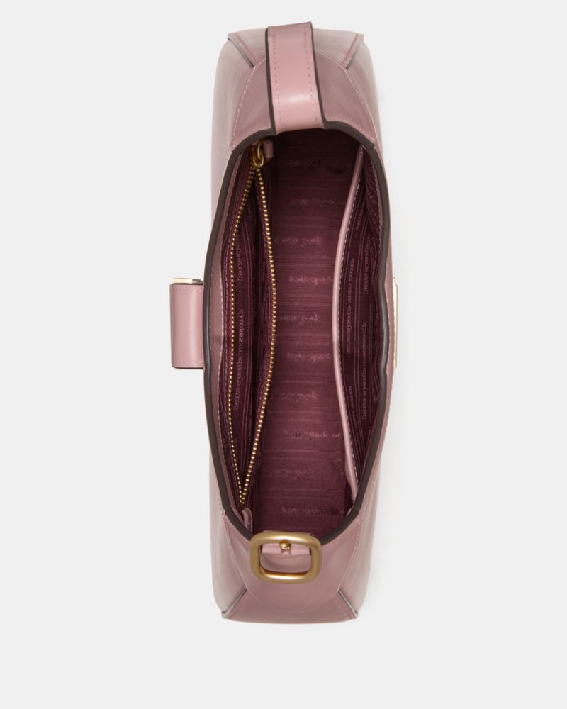 Kate Spade,Nouveau Small Shoulder Bag,Leather,Shoulder Bag,Logo,Day Party,Blush