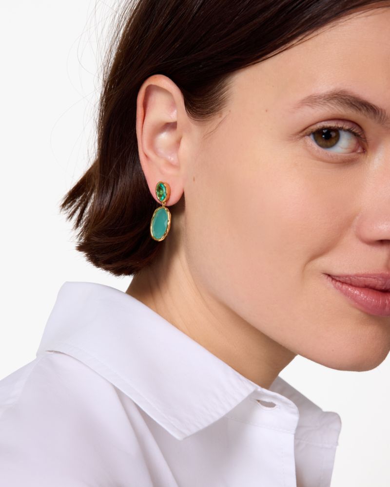 Kate Spade,High Shine Double Drop Earring,