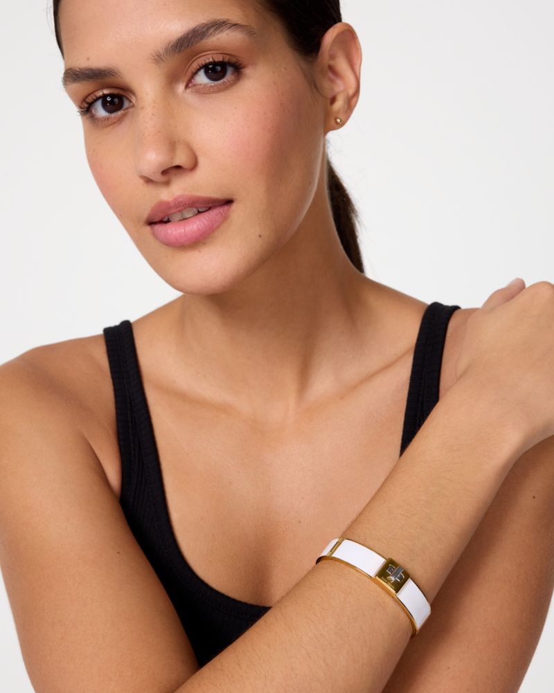 Kate Spade,Phoebe Enamel Turnlock Bangle,