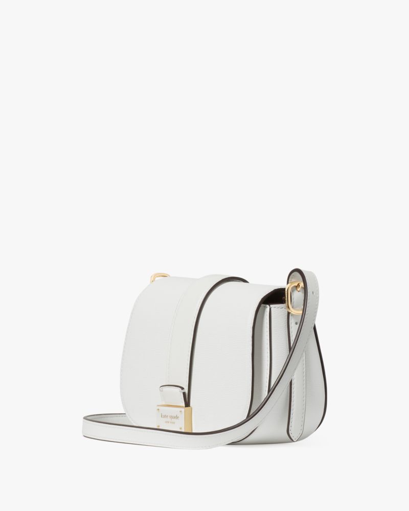 Kate Spade,Nouveau Mini Saddle Bag,White