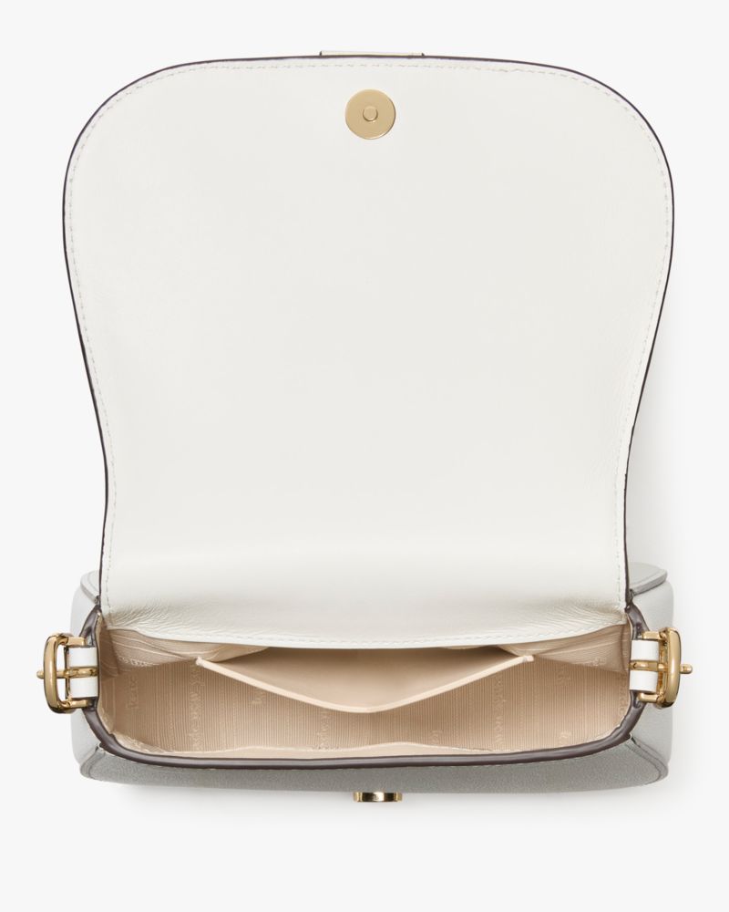 Kate Spade,Nouveau Mini Saddle Bag,White