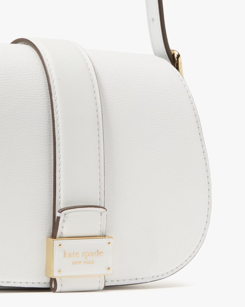 Kate Spade,Nouveau Mini Saddle Bag,White