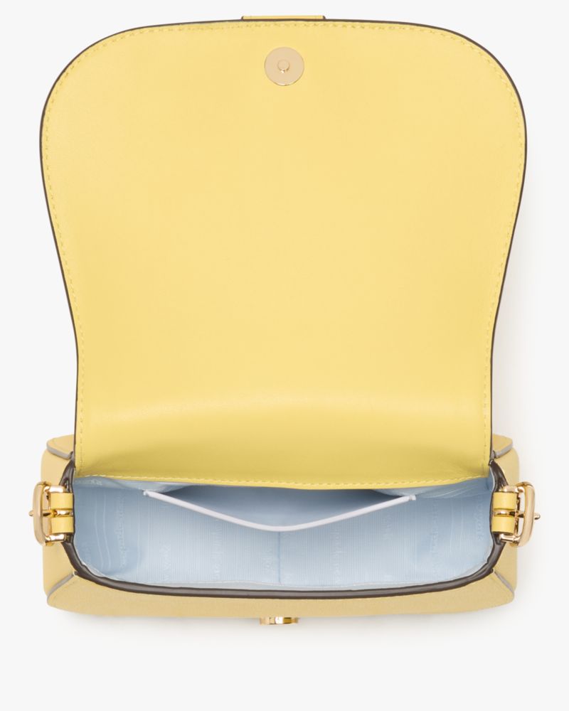 Kate Spade,Nouveau Mini Saddle Bag,Yellow