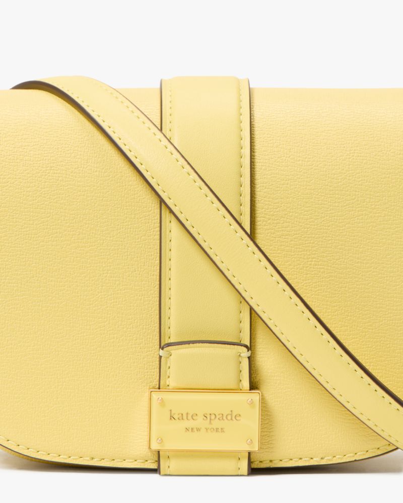 Kate Spade,Nouveau Mini Saddle Bag,Yellow