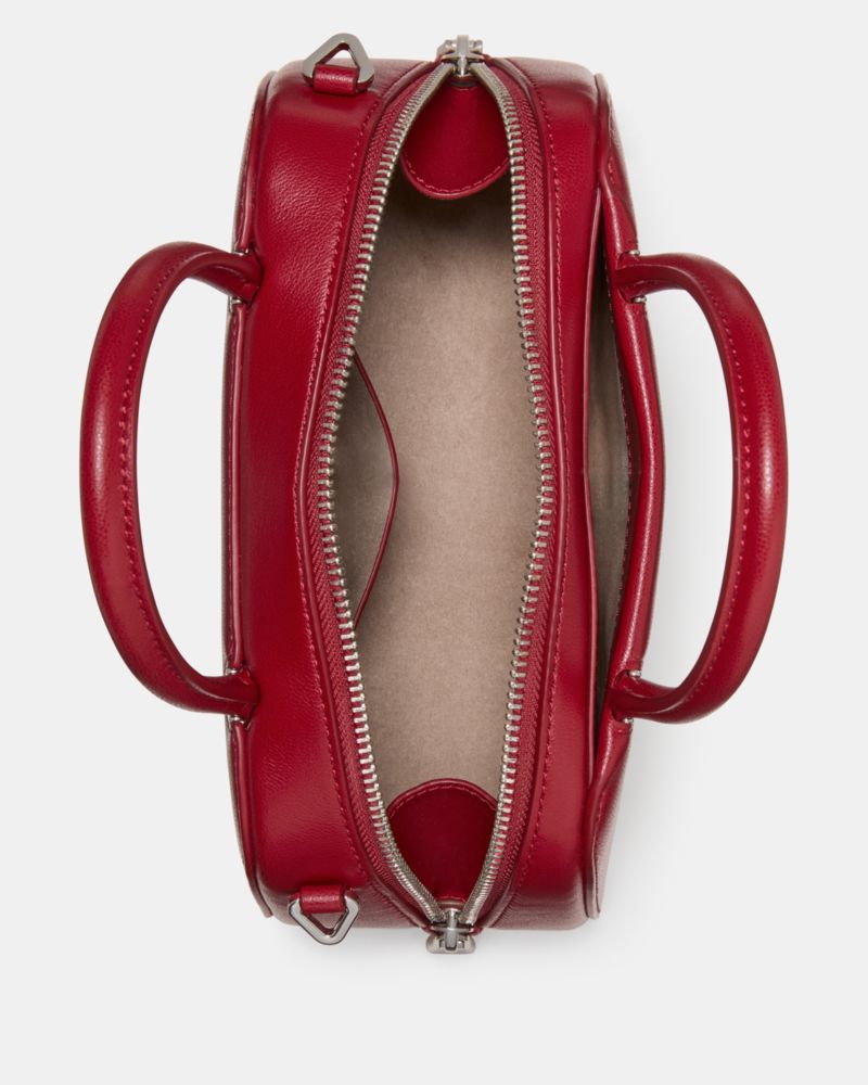 Kate Spade,Gracie Mini Bag,Leather,Satchel,Logo,Gold Metal,Casual,Maroon