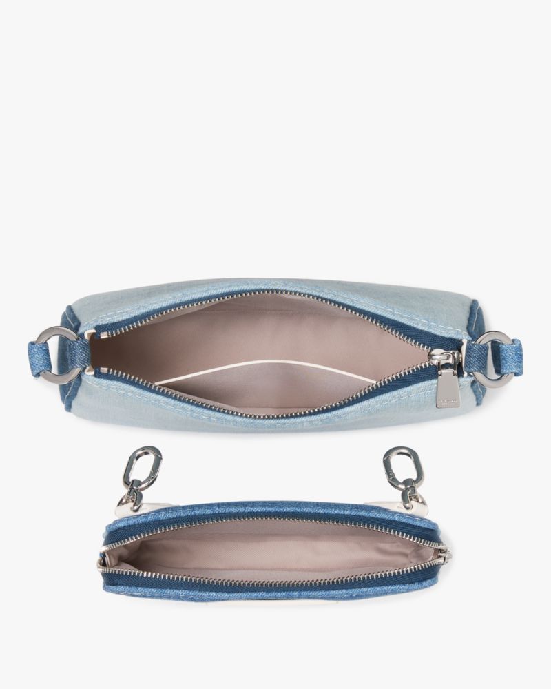 Kate Spade,Label Crossbody Bag,Blue