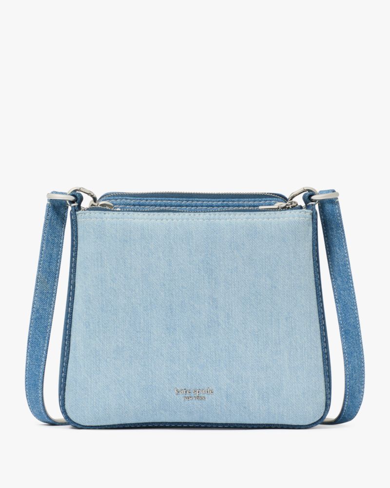 Kate Spade,Label Crossbody Bag,Blue