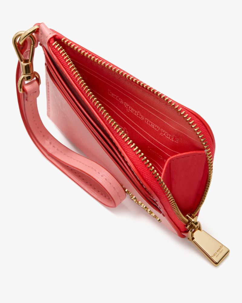 Kate Spade,Devin Pop Trim Card Case Wristlet,