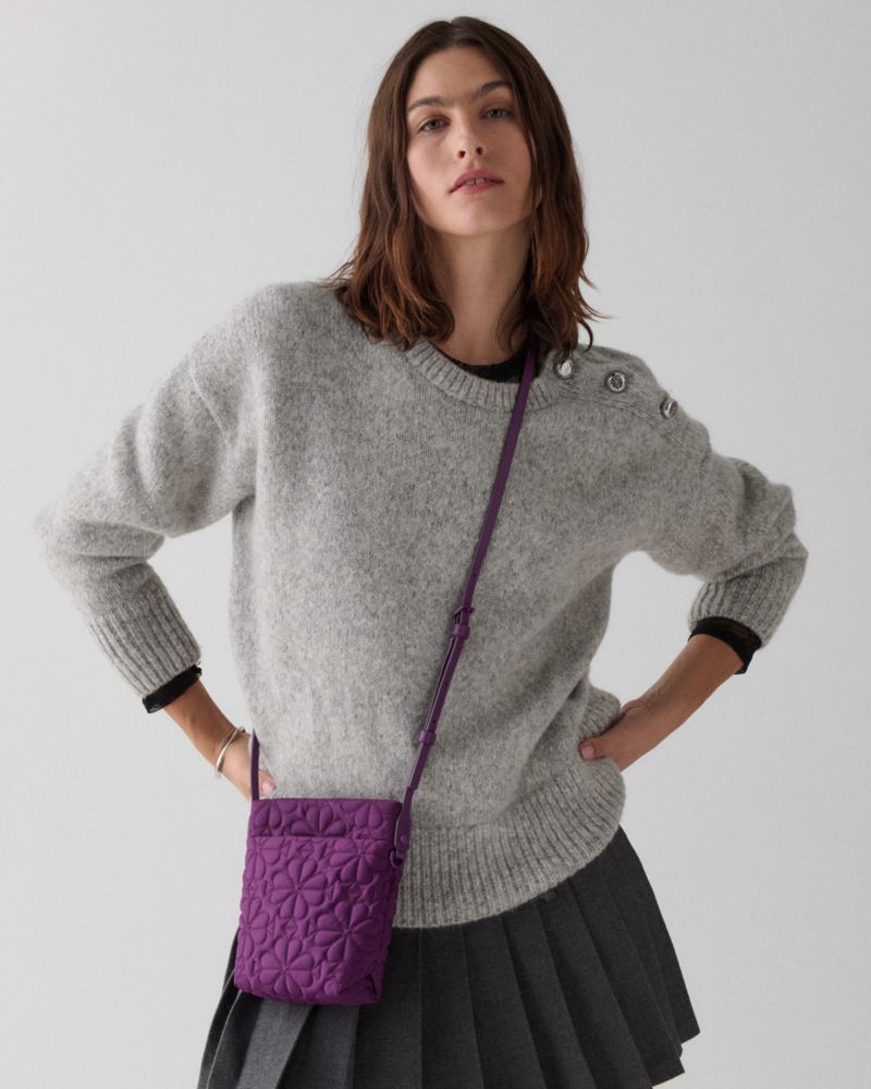 Kate Spade,Tilly Quilted Small Crossbody,Polyester,Crossbody,Casual,