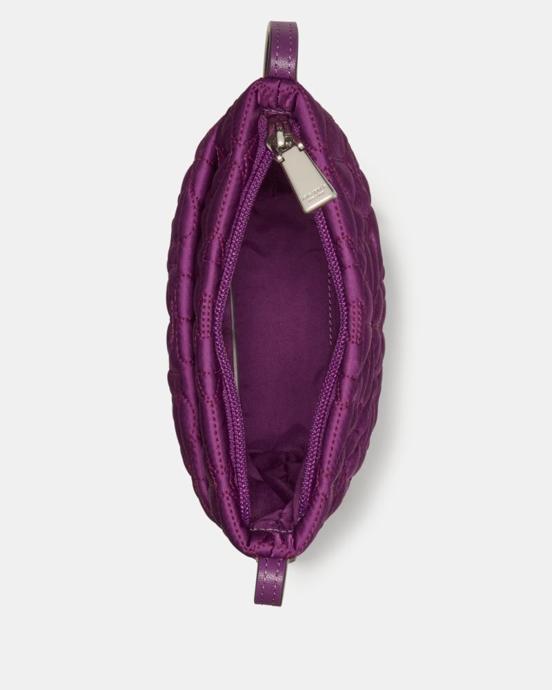 Kate Spade,Tilly Quilted Small Crossbody,Polyester,Crossbody,Casual,Purple