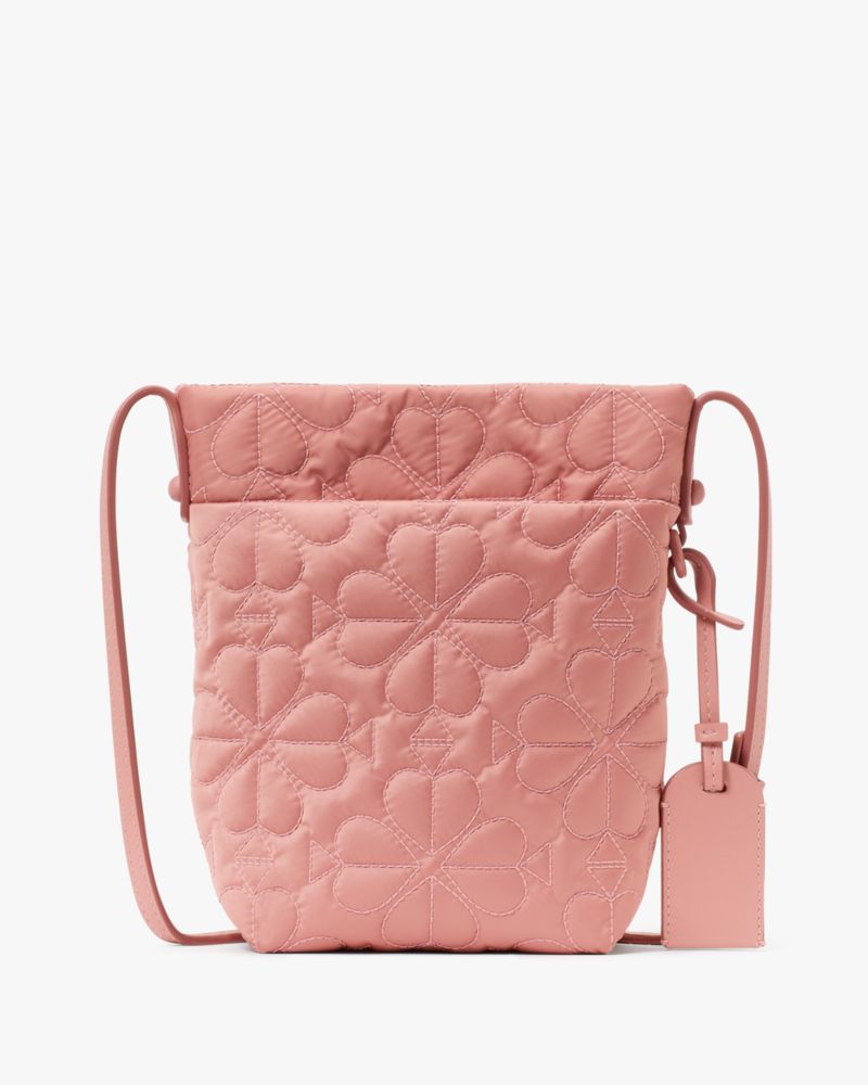 Kate Spade,Tilly Quilted Small Crossbody,Polyester,Crossbody,Casual,Pink