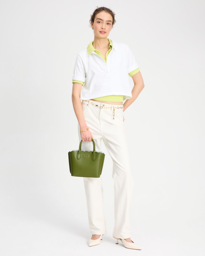 Kate Spade,Suite Scalloped Crossbody Tote,