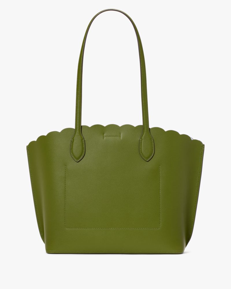 Kate Spade,Suite Scalloped Tote,Olive