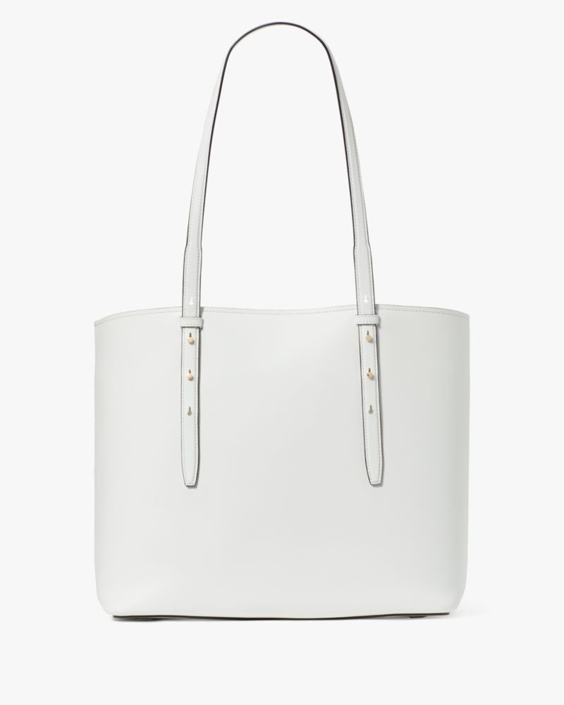 Kate Spade,Do It All Large Tote,Leather,Tote,Logo,Casual,White