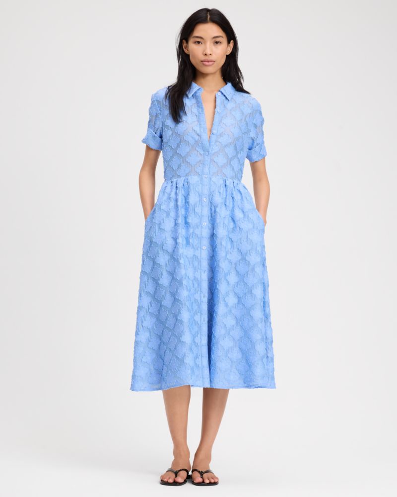 Kate Spade,ベルテッド ミディ シャツ ドレス,ワンピース / ドレス,ダイアモンドブルー