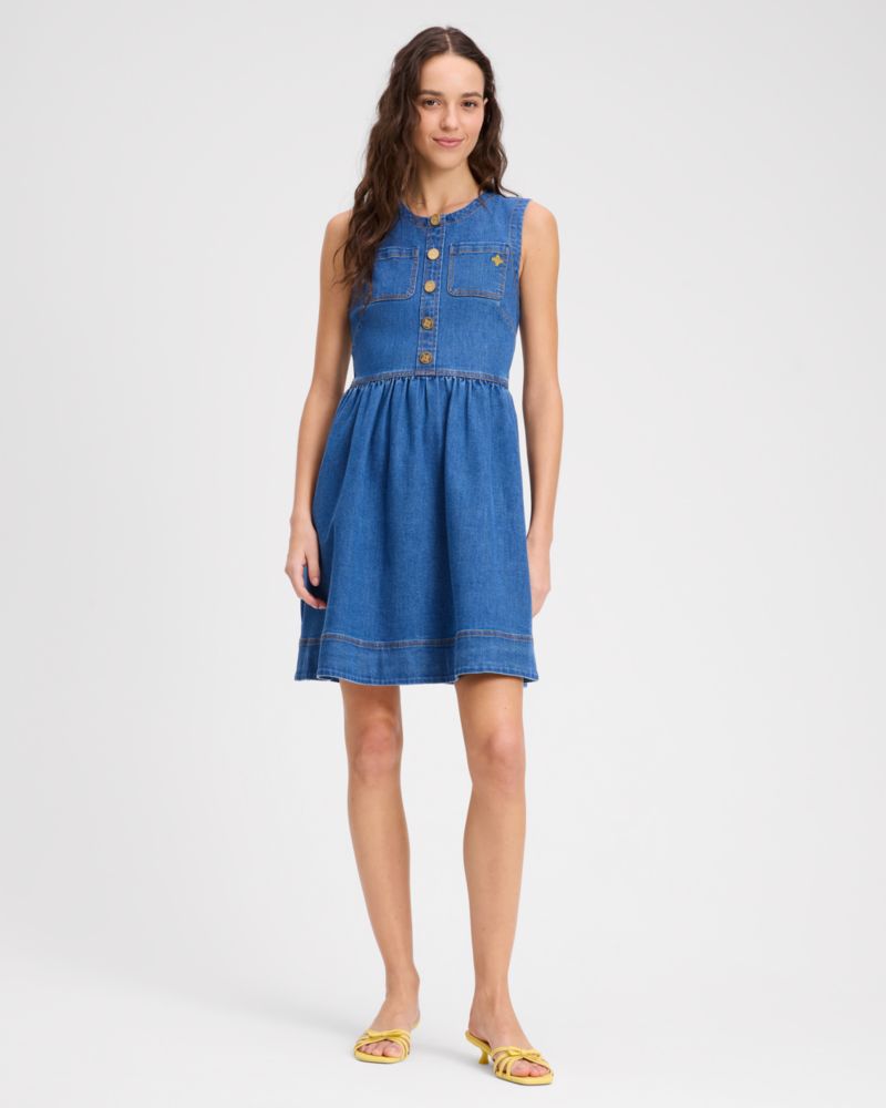 Kate Spade,Denim Fit & Flare Dress,