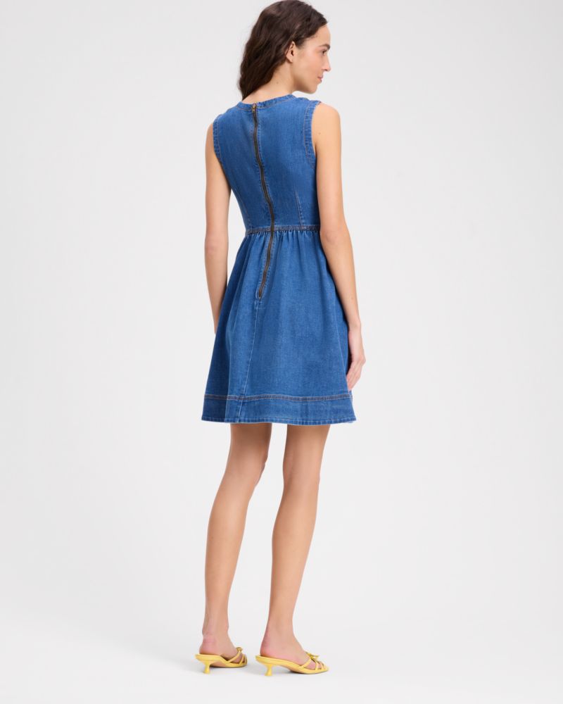 Kate Spade,Denim Fit & Flare Dress,