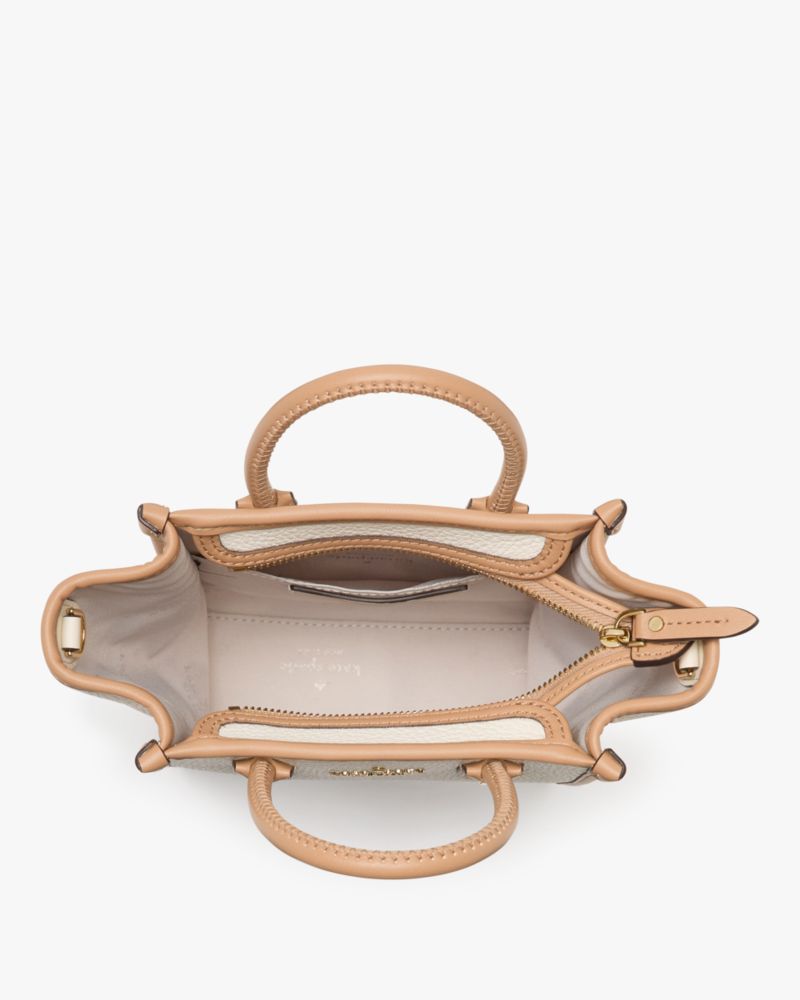 Kate Spade,Disney X KSNY Chip N Dale Mini Tote,Tote,Piping,Day Party,Cream