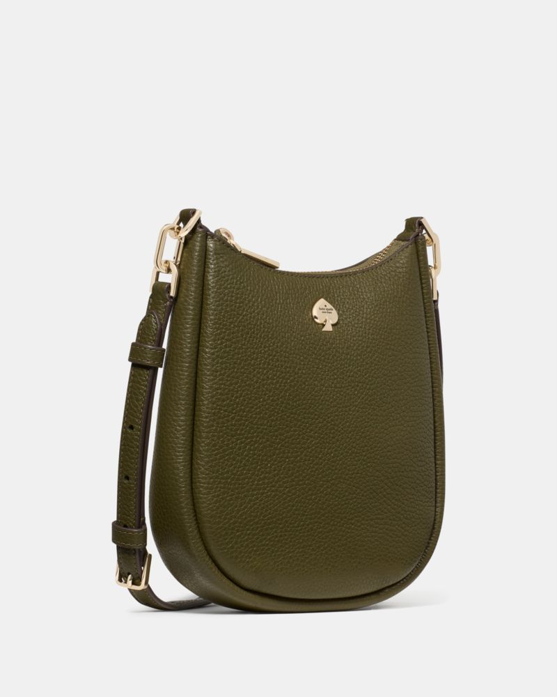 Kate Spade,Kayla Small Swingpack Crossbody,Leather,Crossbody,Logo,Gold Metal,Casual,