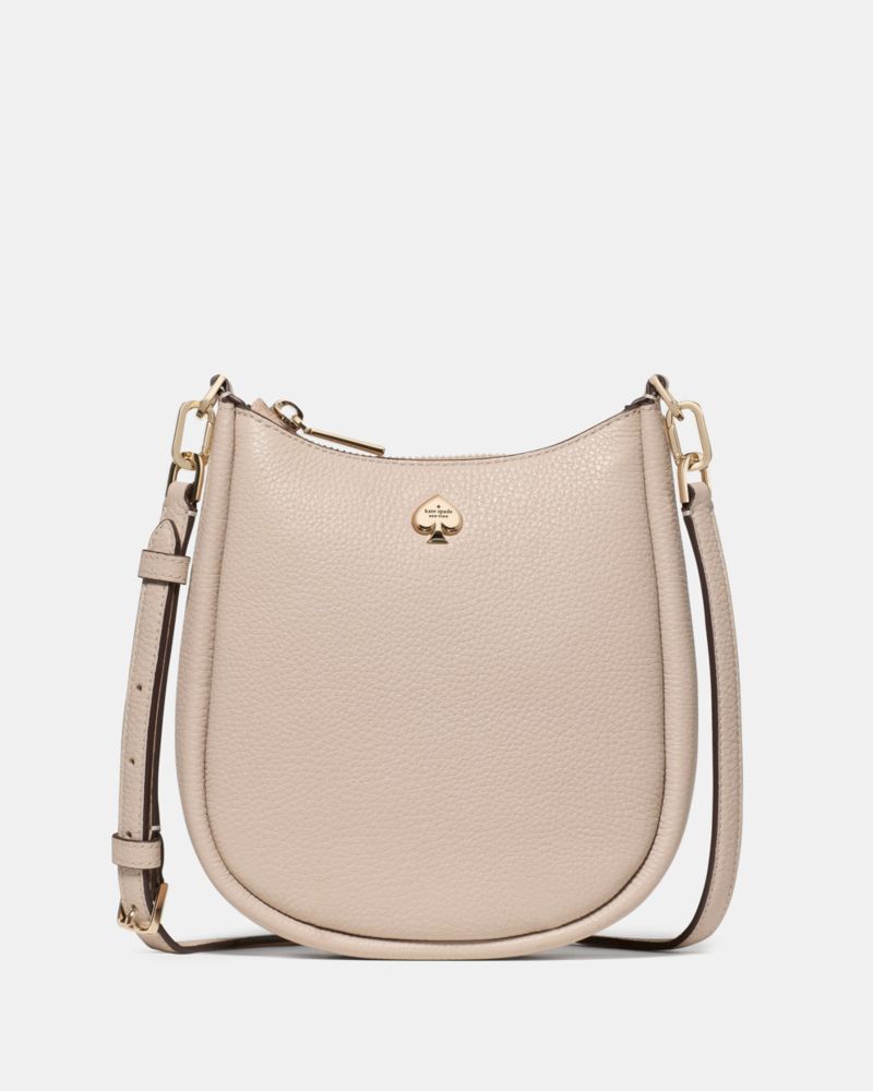 Kate Spade,Kayla Small Swingpack Crossbody,Leather,Crossbody,Logo,Gold Metal,Casual,