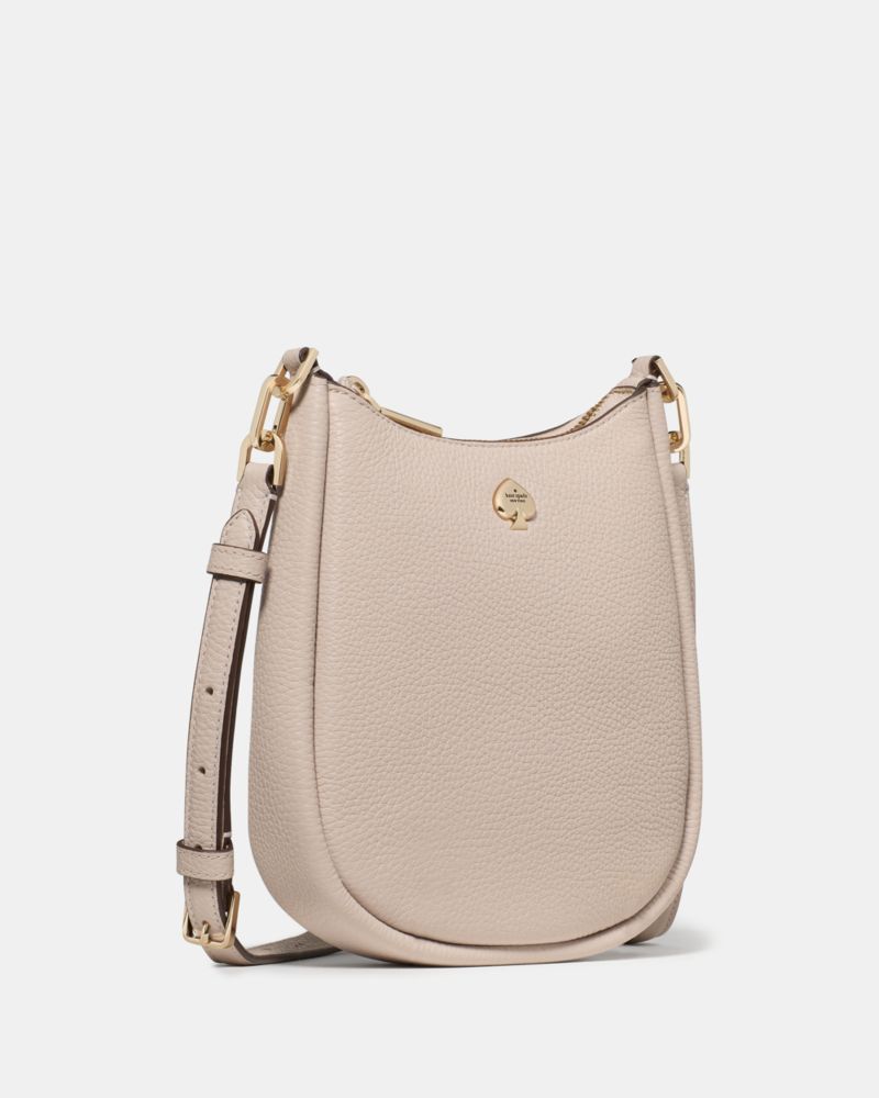 Kate Spade,Kayla Small Swingpack Crossbody,Leather,Crossbody,Logo,Gold Metal,Casual,