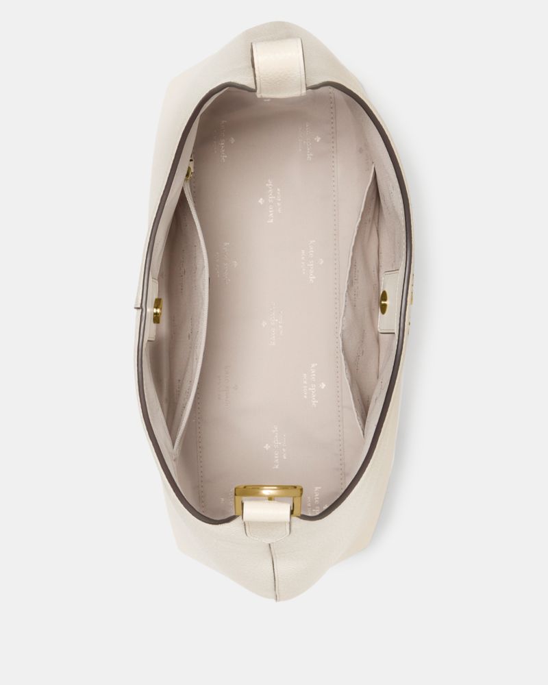 Kate Spade,454 Large Shoulder Bag,Lambskin,Hobo,Logo,Metal,Casual,