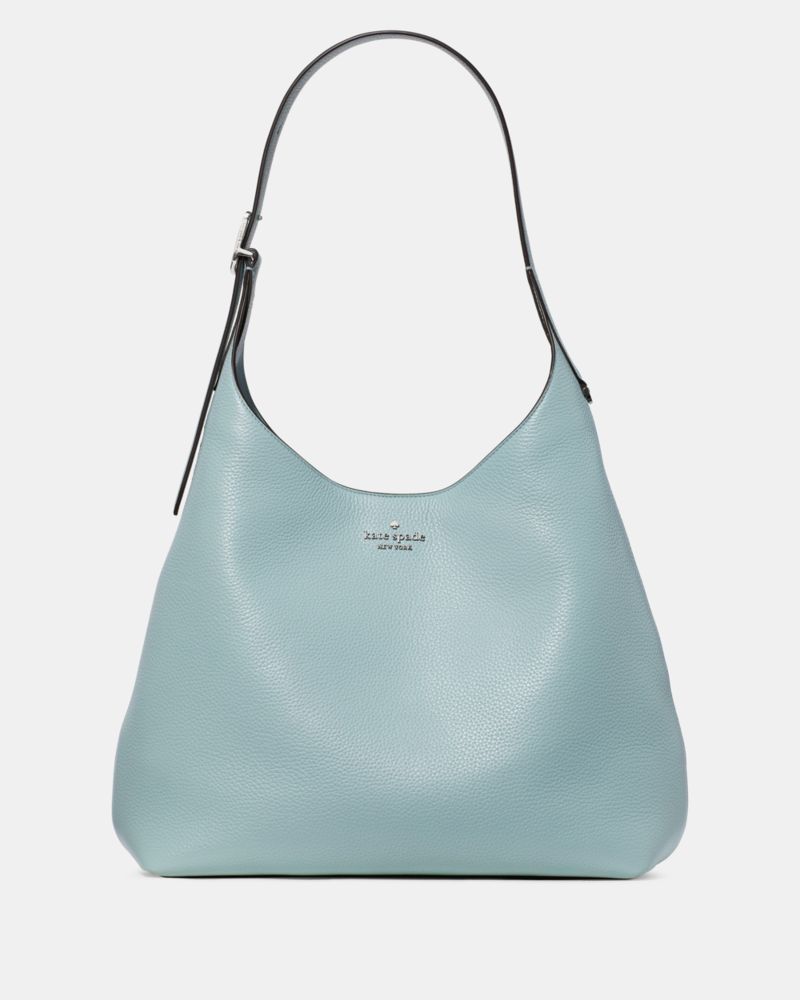 Kate Spade,454 Large Shoulder Bag,Lambskin,Hobo,Logo,Metal,Casual,