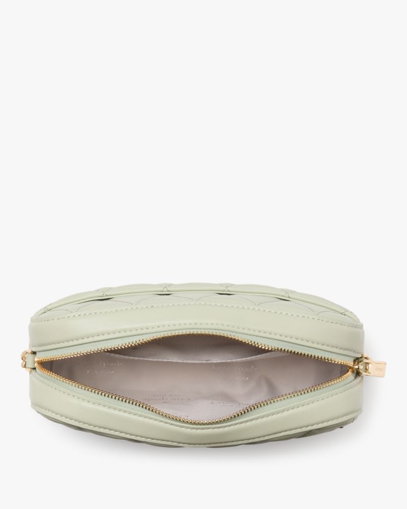 Kate Spade,Carey Quilted Studded Chain Camera Bag,Cream