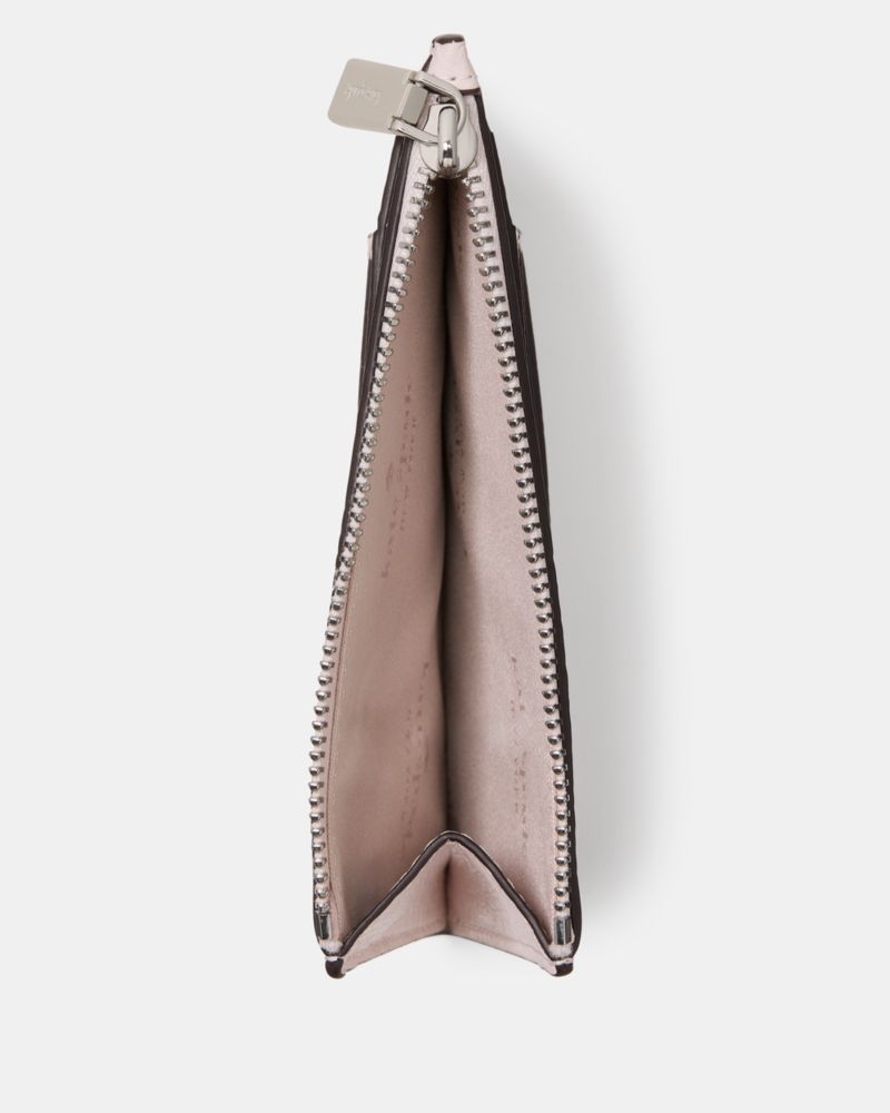 Kate Spade,Kayla Large Slim Cardholder,Leather,Card Case,Coin,Metal,Logo,Casual,