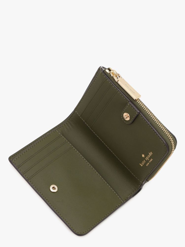 Kate Spade,マディソン フォレスト ブルーム プリンテッド スモール L-ジップ ウォレット,財布小物,メレンゲマルチ