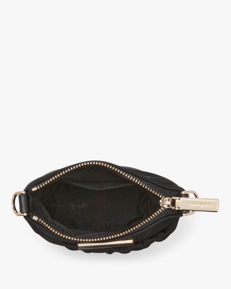 Kate Spade,Carter Nylon Phone Crossbody,Nylon,Mobile Bag,Logo,Metal,Casual,Black