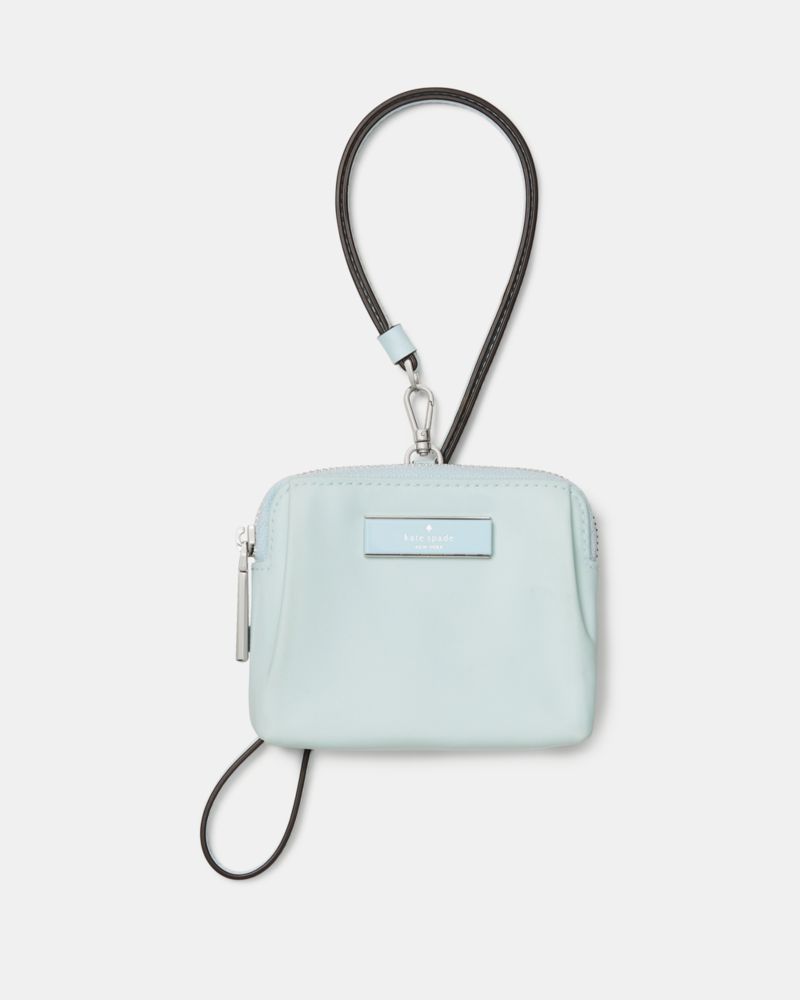 Kate Spade,Carter Nylon Card Case Lanyard,Nylon,Card Case,Coin,Logo,Recycled,Casual, Back-to-School,