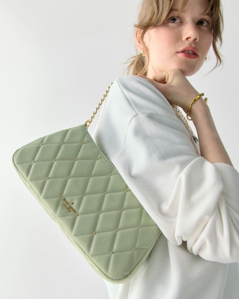 Kate Spade,Carey Quilted Studs Small Convertible Crossbody,