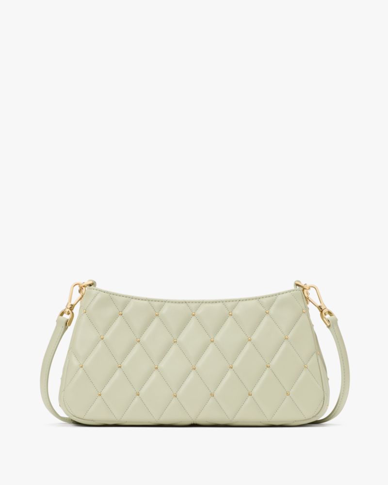 Kate Spade,Carey Quilted Studs Small Convertible Crossbody,Green