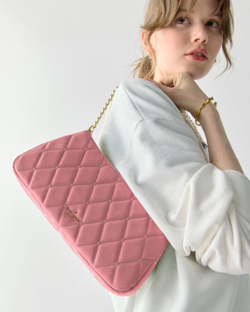 Kate Spade,Carey Quilted Studs Small Convertible Crossbody,