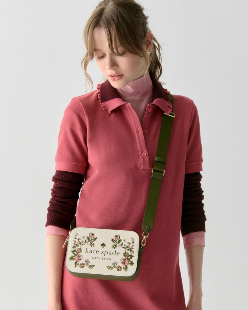 Kate Spade,Oh Snap Floral Camera Bag,
