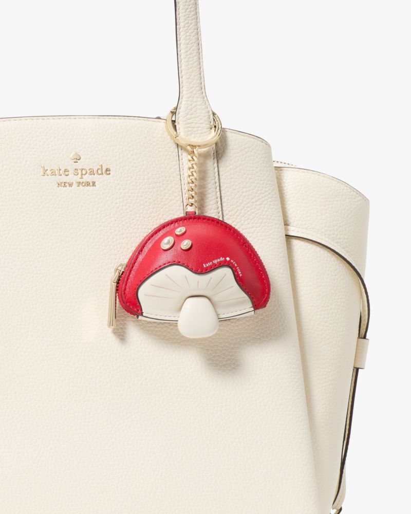 Kate Spade,3d Mushroom Bag Charm,Red