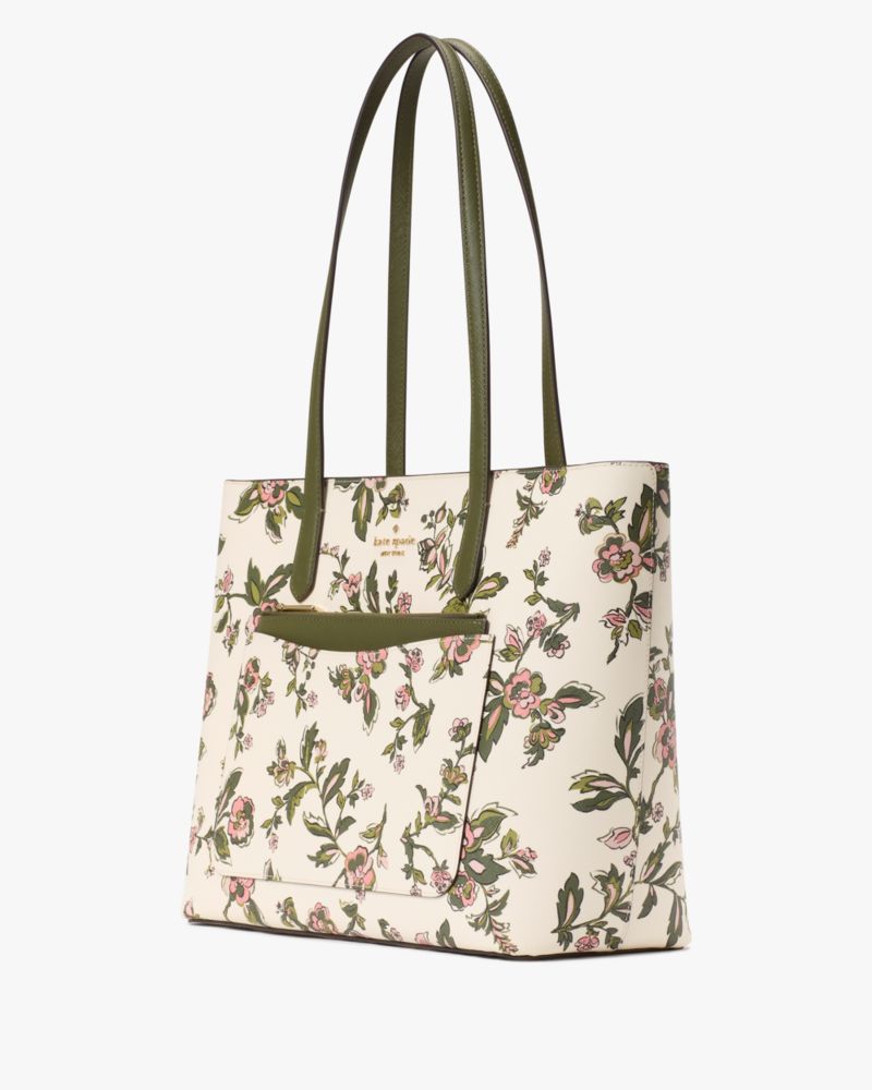 Kate Spade,Staci Floral Large Tote Set,Multi Color