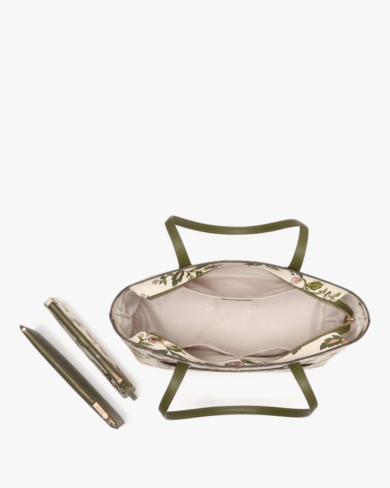 Kate Spade,Staci Floral Large Tote Set,Multi Color