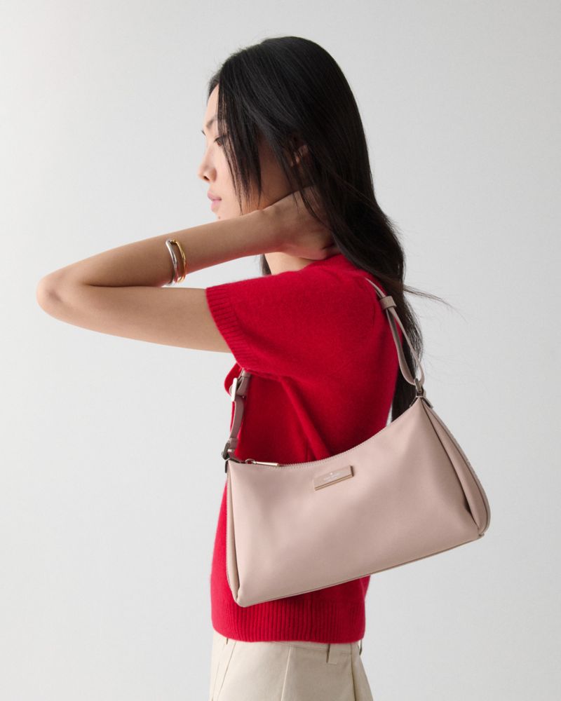 Kate Spade,Carter Nylon Small Shoulder Bag,Nylon,Crossbody,Logo,Day Party,Casual,