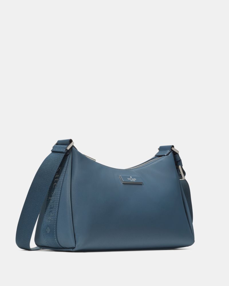 Kate Spade,Carter Nylon Small Shoulder Bag,Nylon,Crossbody,Logo,Day Party,Casual,