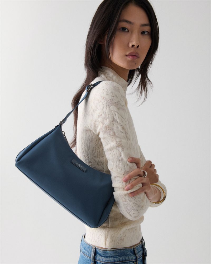 Kate Spade,Carter Nylon Small Shoulder Bag,Nylon,Crossbody,Logo,Day Party,Casual,