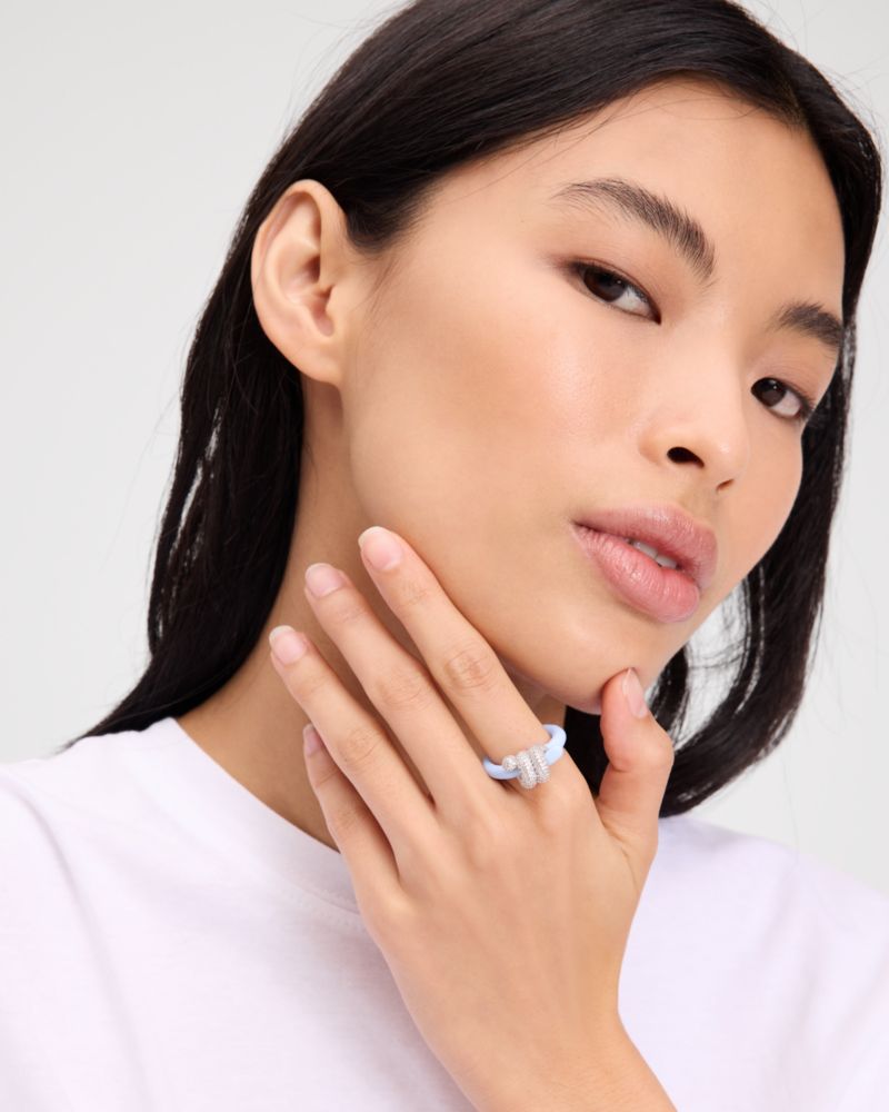 Kate Spade,Ropes & Knots Pave Ring,Multi Color