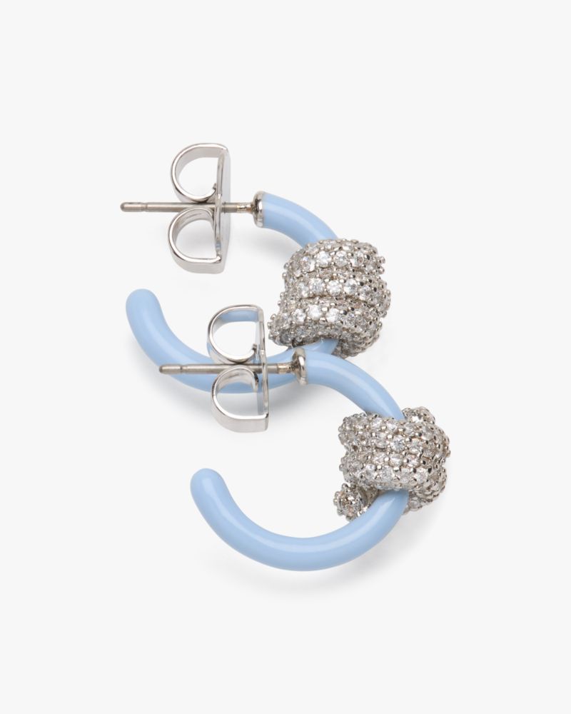 Kate Spade,Ropes & Knots Pave Huggies,