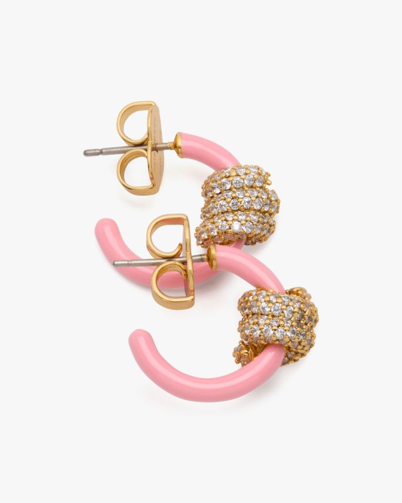 Kate Spade,Ropes & Knots Pave Huggies,