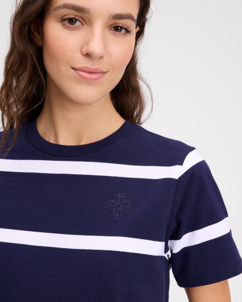 Kate Spade,Montauk Stripe Logo Tee,