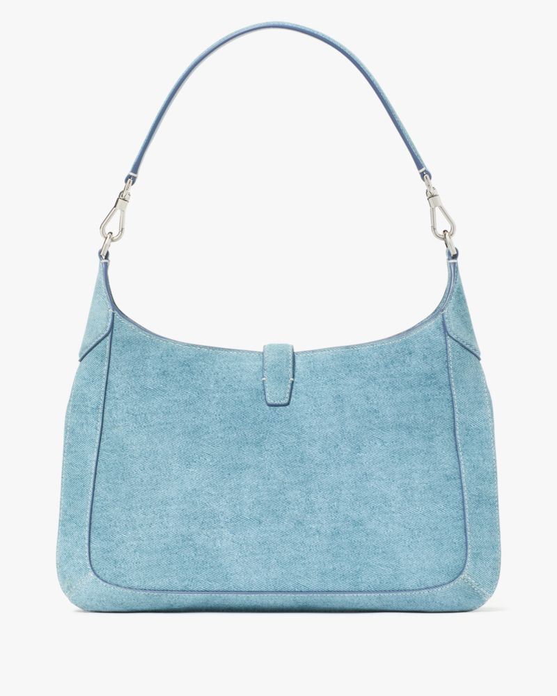 Kate Spade,デコ デニム スエード ホーボー,ショルダーバッグ,ブルーマルチ