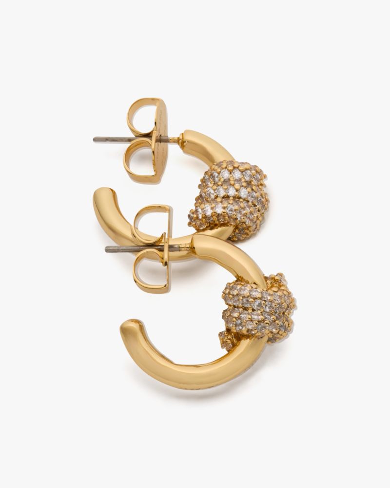 Kate Spade,Ropes & Knots Pave Huggies,